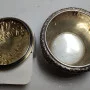 Silver sugar bowl with lid
